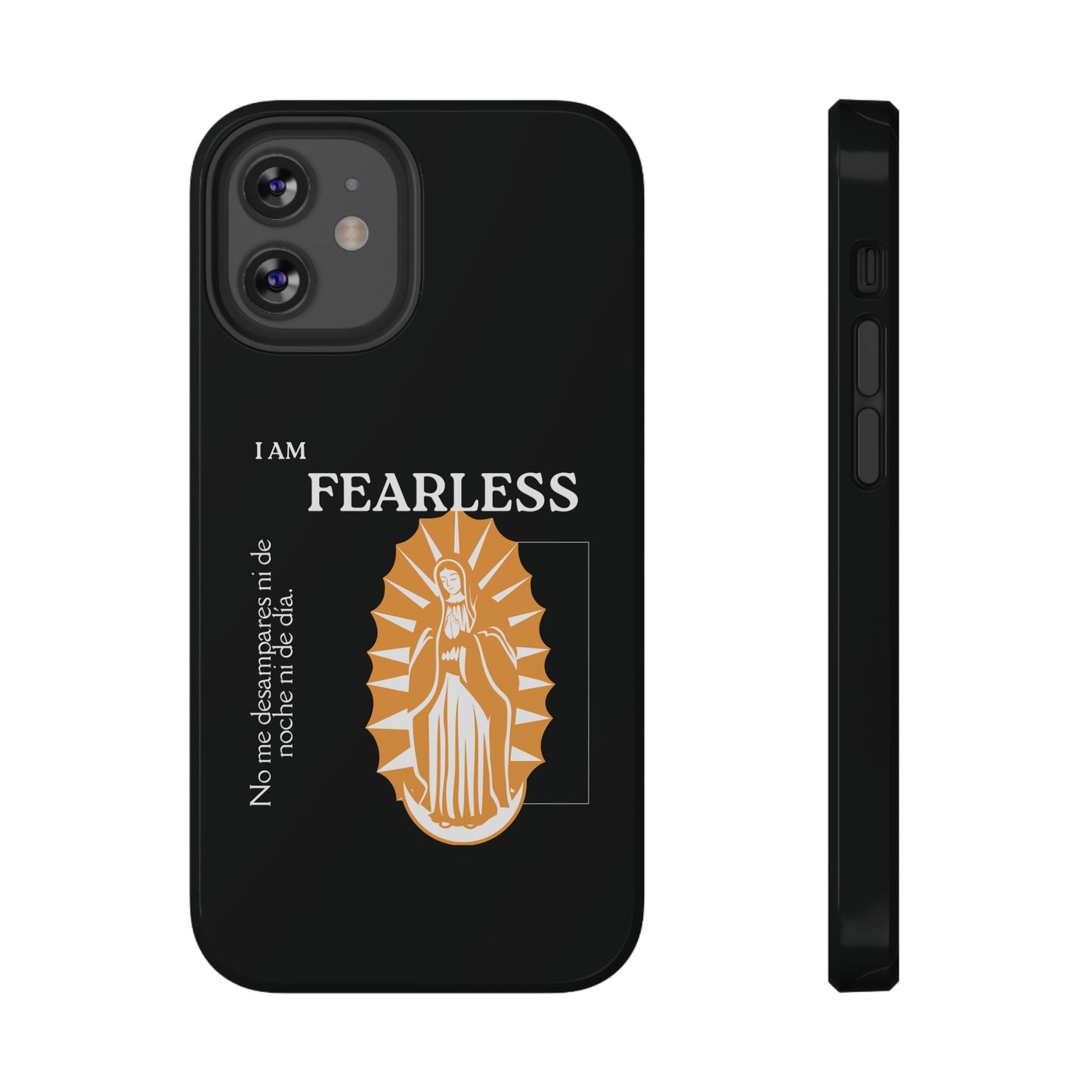 Fearless Impact-Resistant Phone Case, Protective Cover, Inspirational Gift, Unique Design, Motivational Cell Phone Case