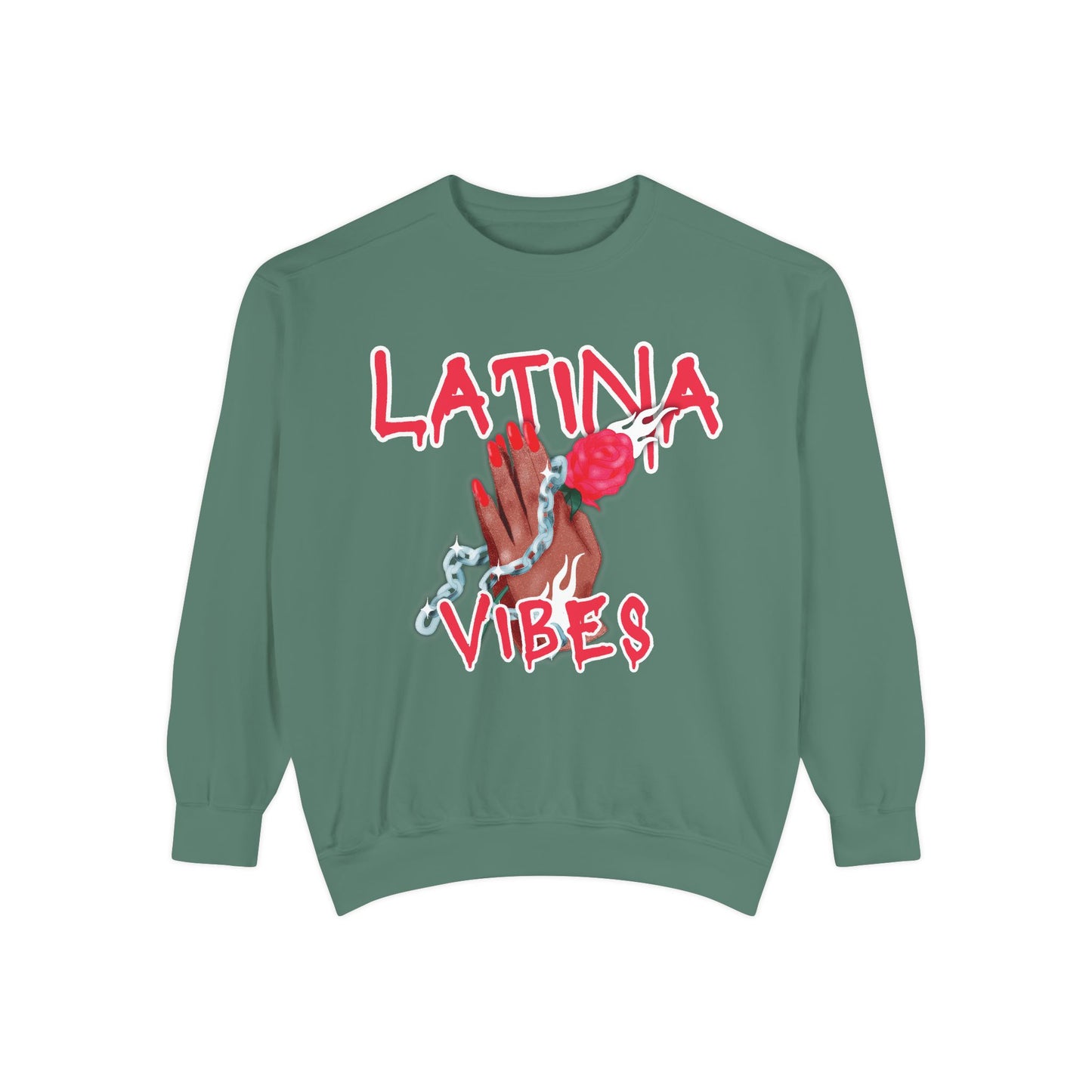 Garment-Dyed Sweatshirt - Latina Vibes