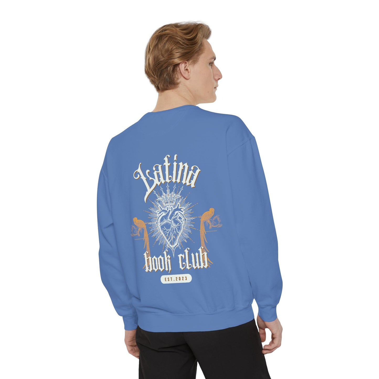 Latina Book Club Sweatshirt with Heart Anatomy Design