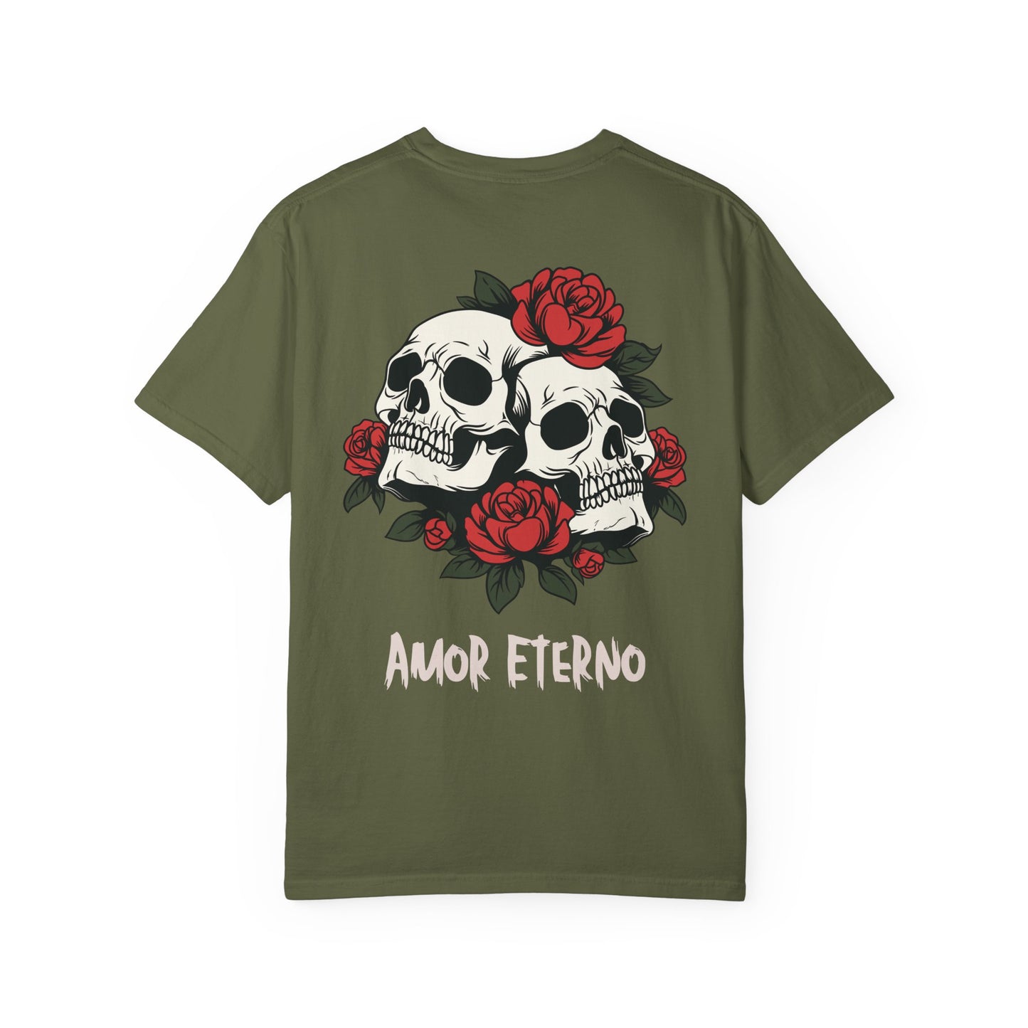 Skull and Roses Tshirt - Amor Eterno Design