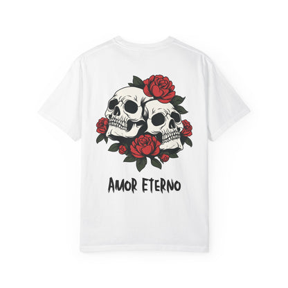 Skull and Roses Tshirt - Amor Eterno Design
