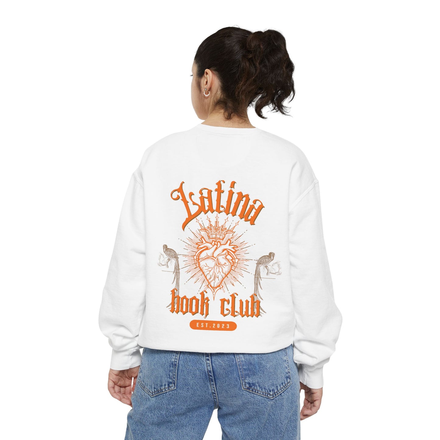 Latina Book Club Unisex Garment-Dyed Sweatshirt