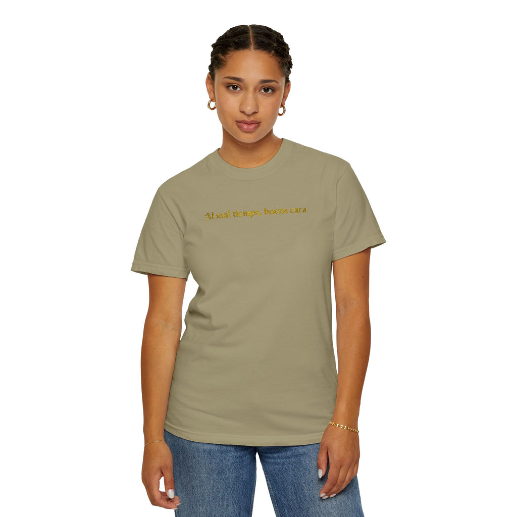 Embroidered Unisex T-shirt - Al mal tiempo, buena cara