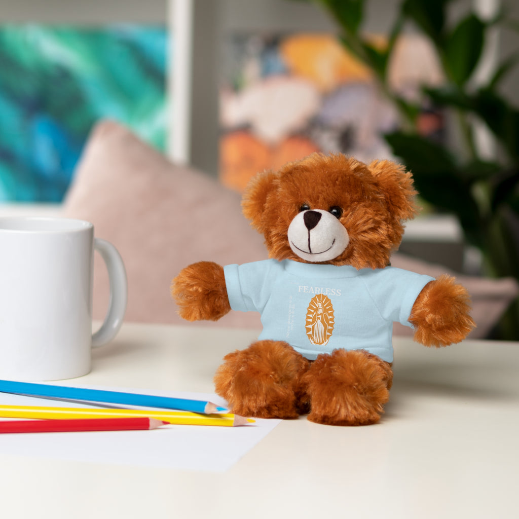 Adorable Stuffed Animal Tee Bear - Cute Gift for Kids, Baby Showers, Birthdays, Nursery Decor, Collectible Plush Toy