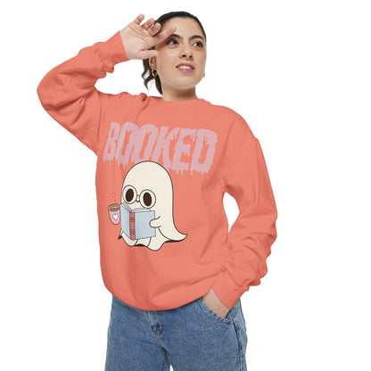 Booked Ghost with Coffee Sweatshirt