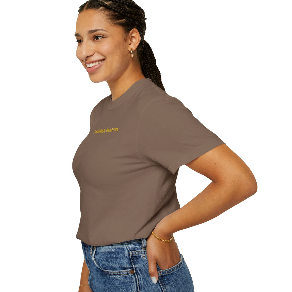 Embroidered Unisex T-shirt - Al mal tiempo, buena cara