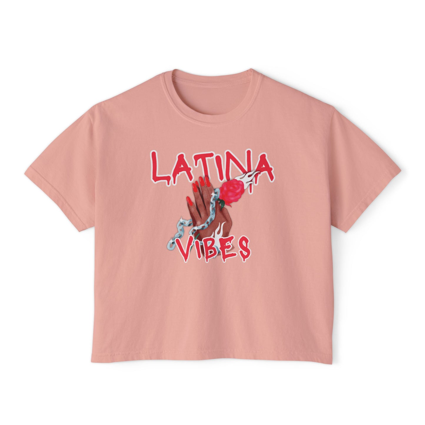 Latina Vibes Women's Boxy Tee – Bold, Stylish & Empowering
