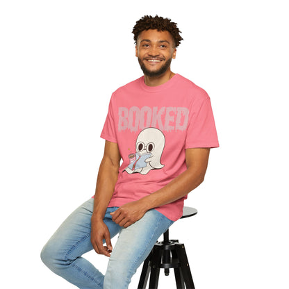 Booked Ghost with Coffee Unisex T-shirt
