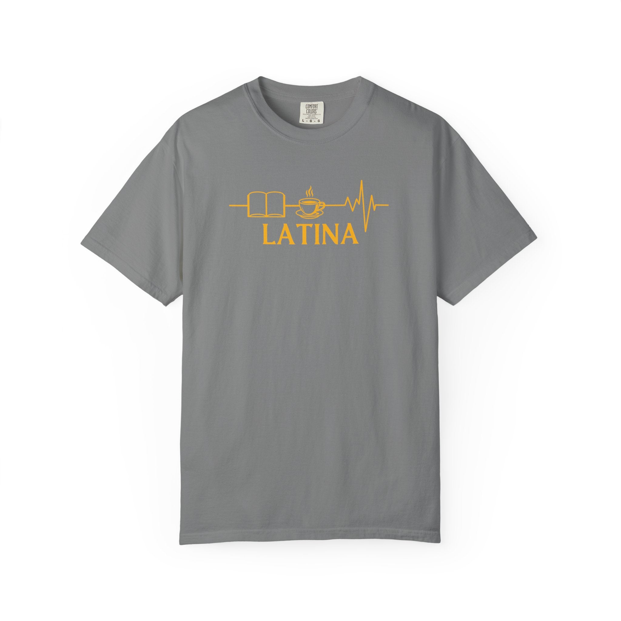 Latina with Coffee & Book Heartbeat T-Shirt