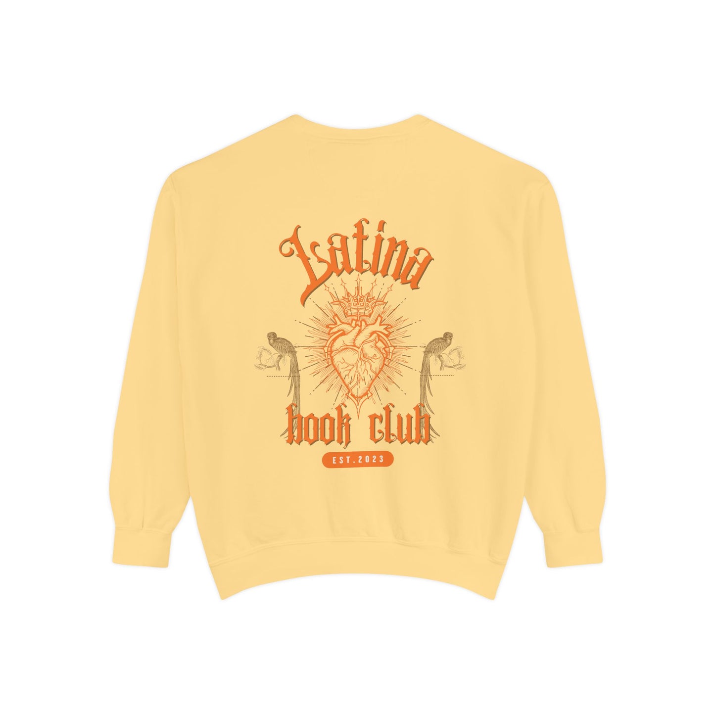 Latina Book Club Sweatshirt with Heart Anatomy Design