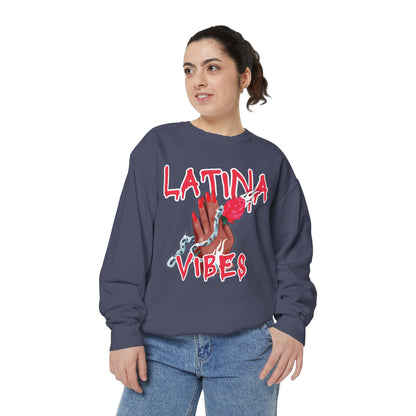 Garment-Dyed Sweatshirt - Latina Vibes
