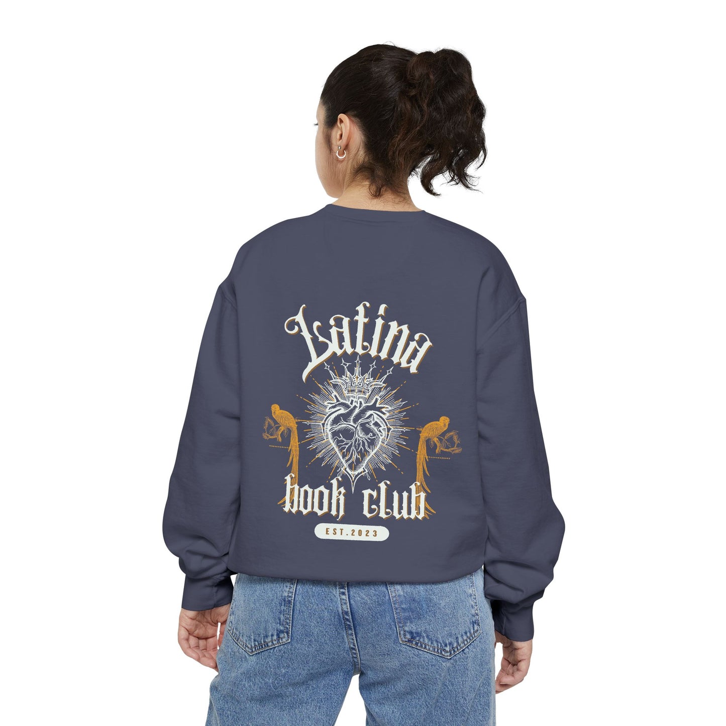 Latina Book Club Unisex Garment-Dyed Sweatshirt