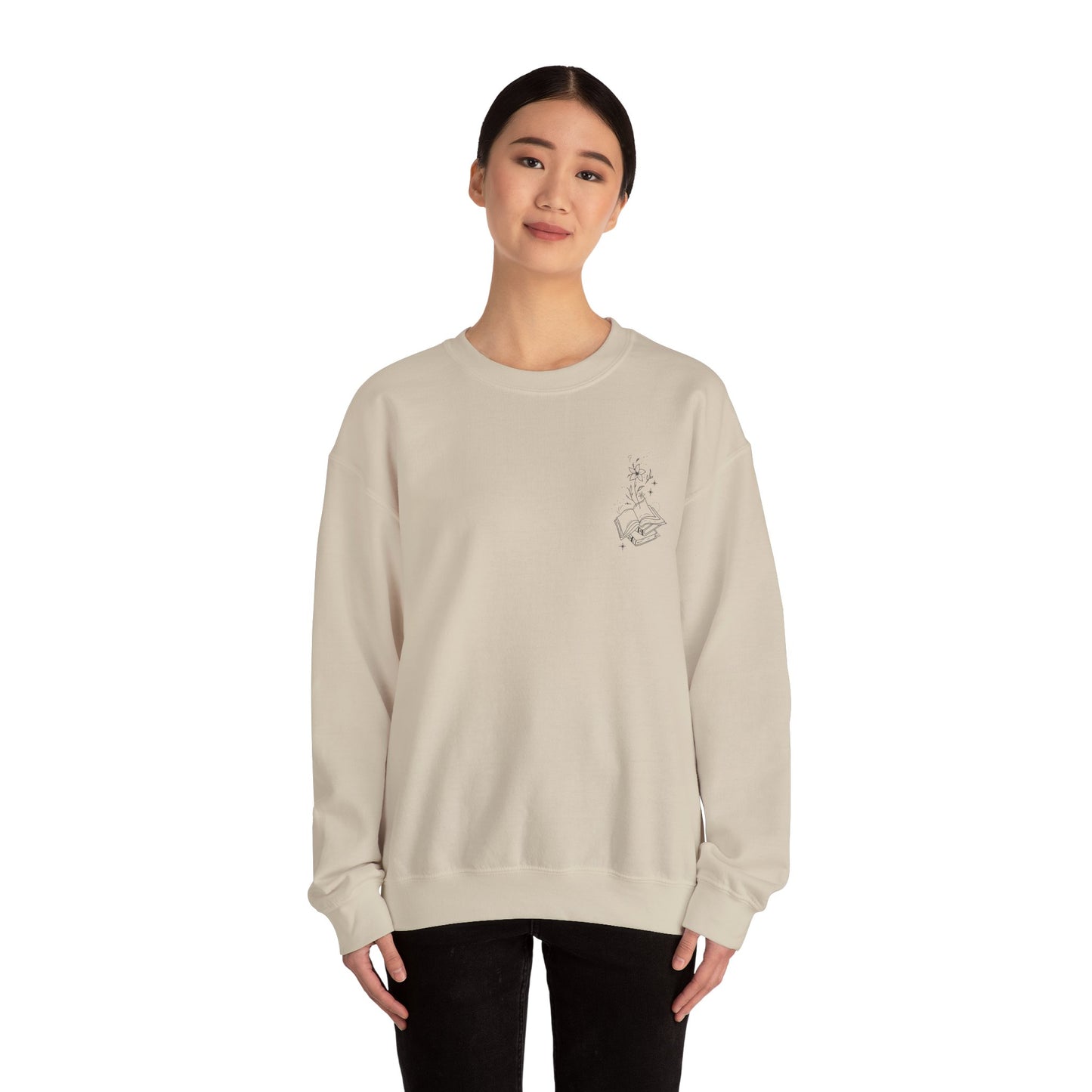 Book Lover Crewneck Sweatshirt - A book a day keeps the chisme away