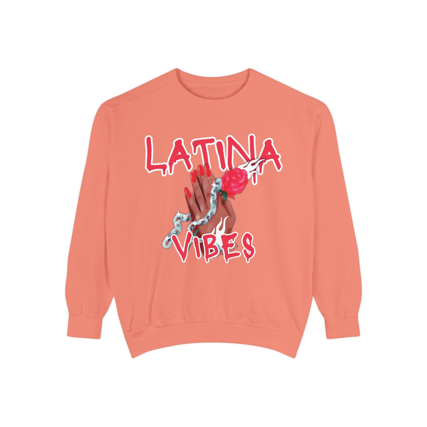 Garment-Dyed Sweatshirt - Latina Vibes