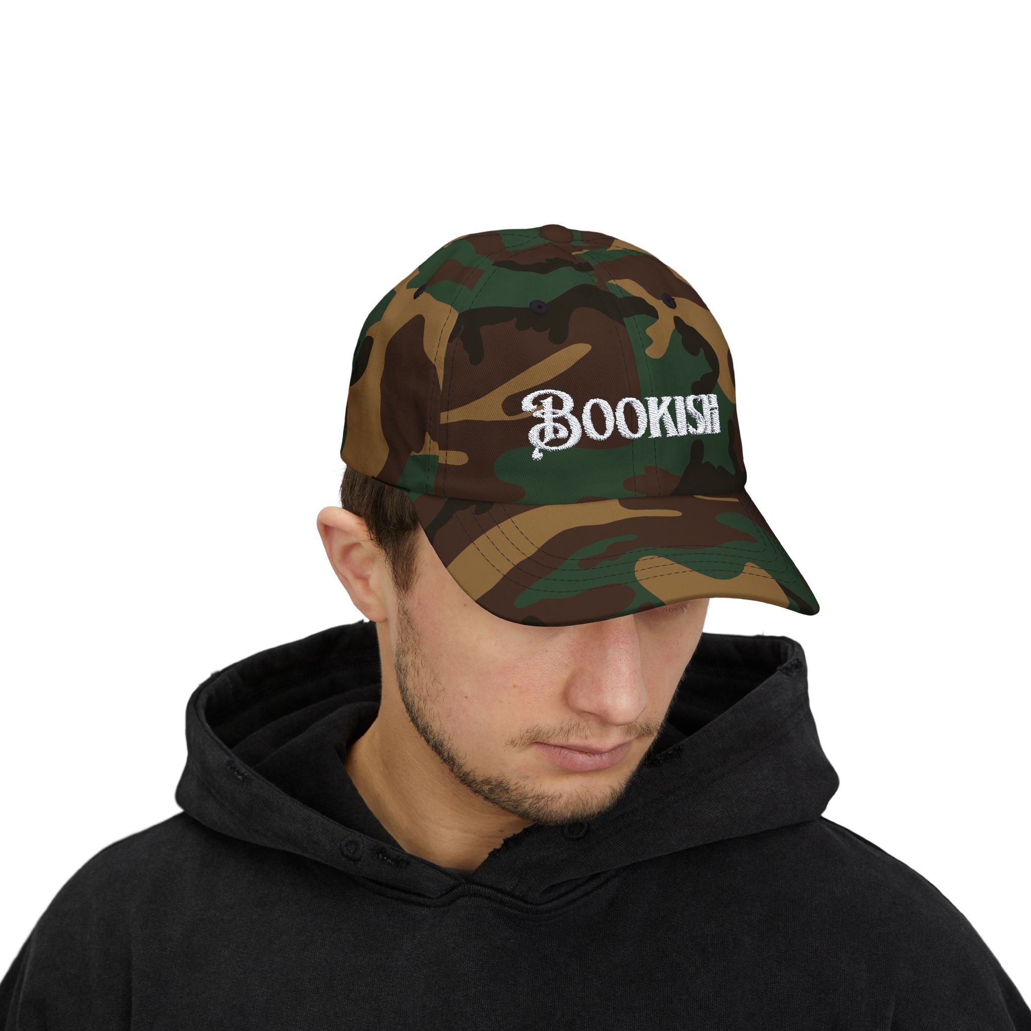 Embroidered Bookish Cap
