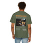 Bookish Latino Garment-Dyed T-shirt with Candles and Books Design