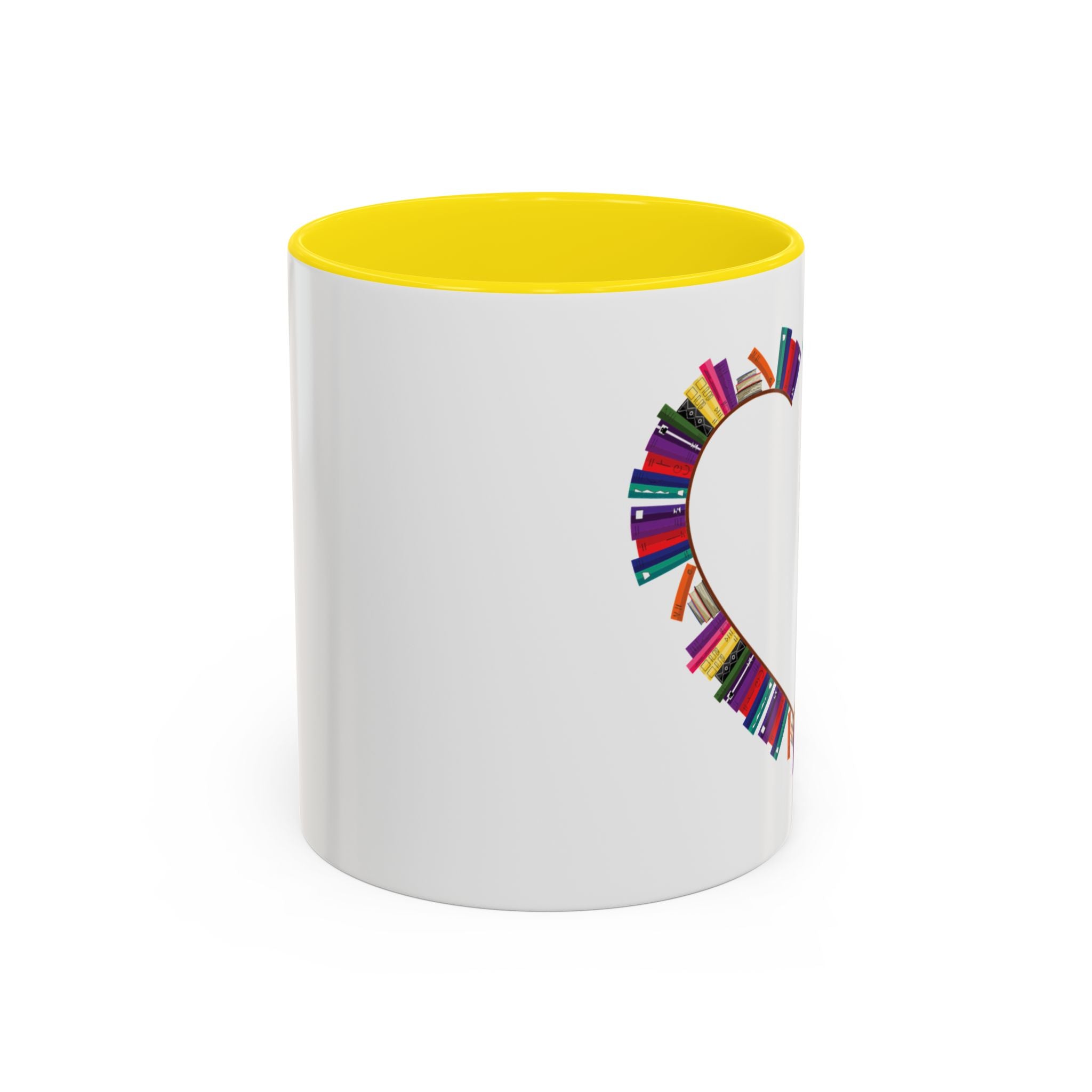 Mug Big Heart Made of Books Coffee Mug (11, 15oz)