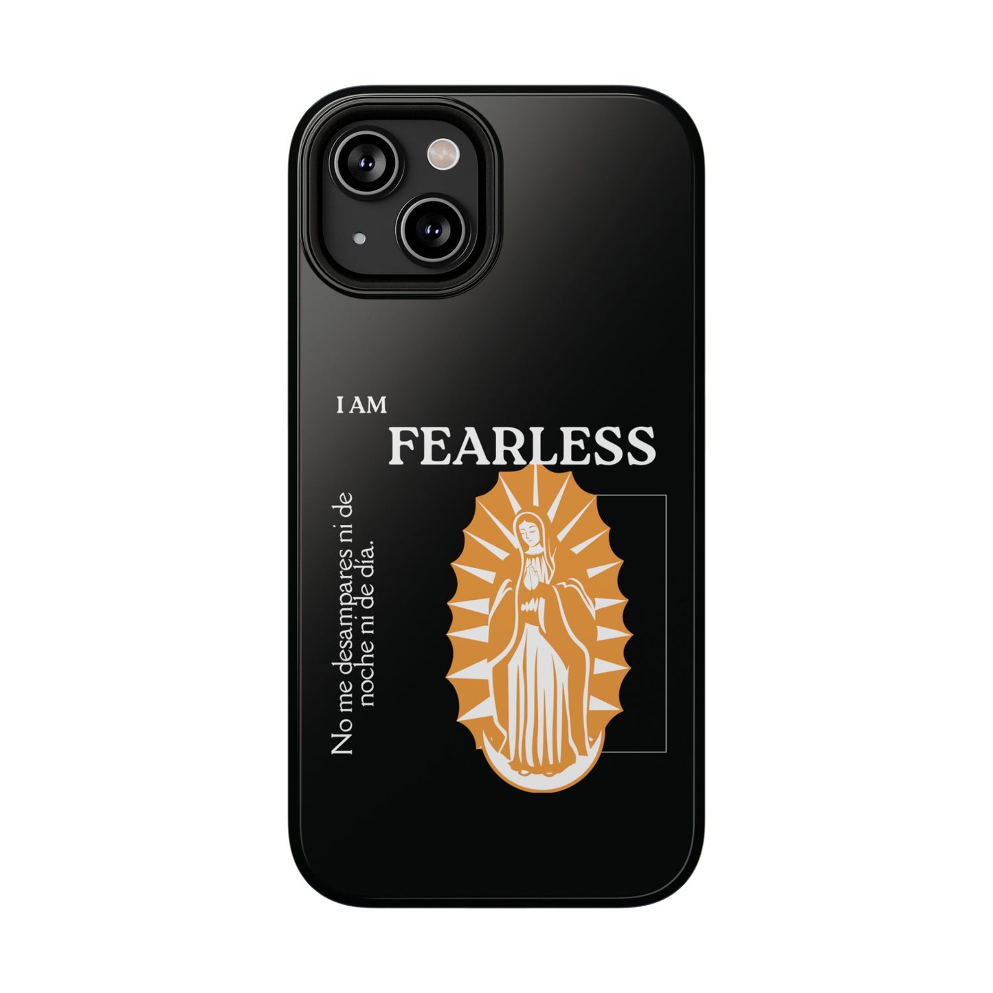 Fearless Impact-Resistant Phone Case, Protective Cover, Inspirational Gift, Unique Design, Motivational Cell Phone Case