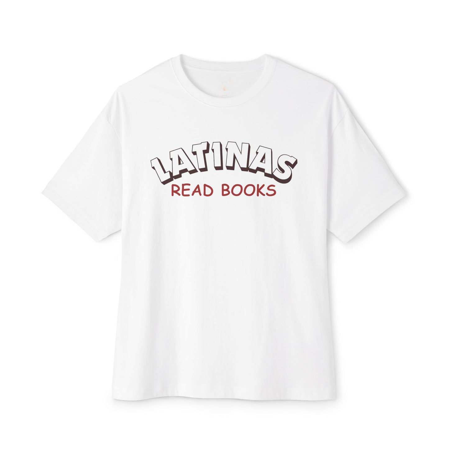 Latinas Read Books Unisex Oversized Boxy TShirt