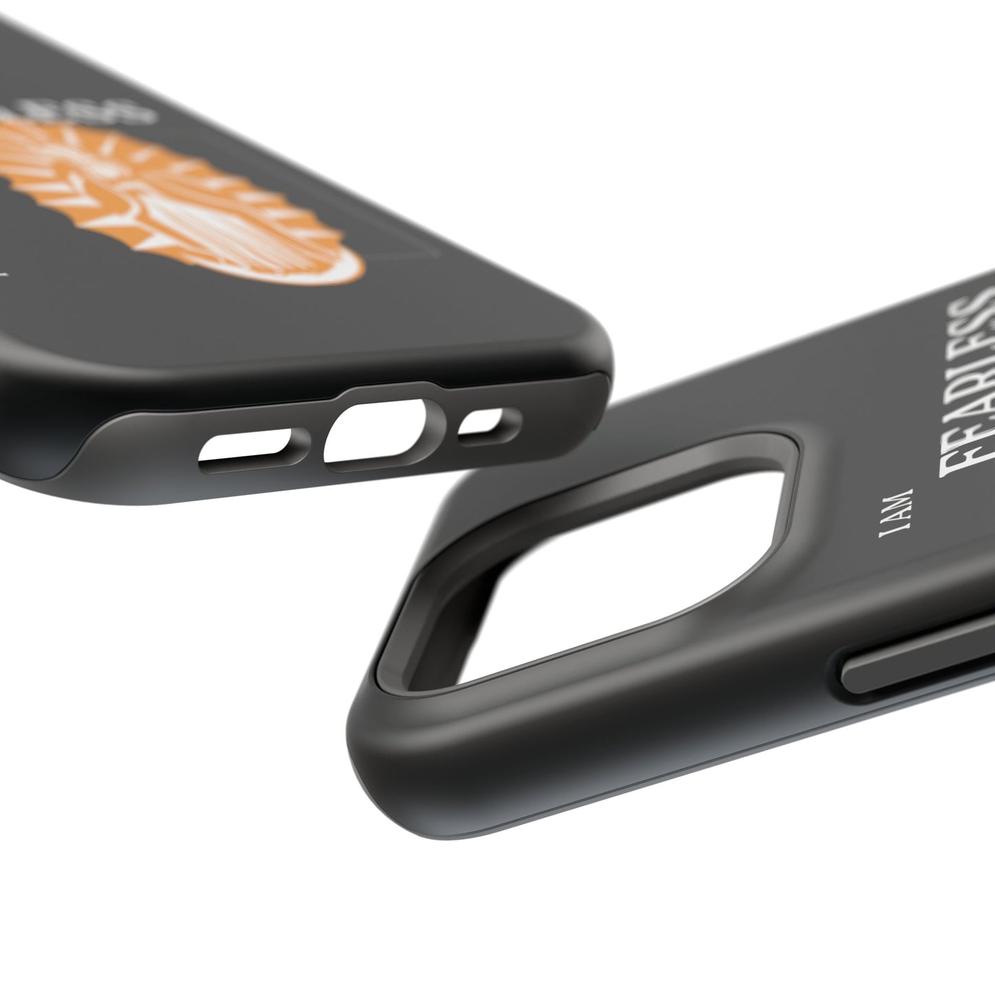 Fearless Impact-Resistant Phone Case, Protective Cover, Inspirational Gift, Unique Design, Motivational Cell Phone Case