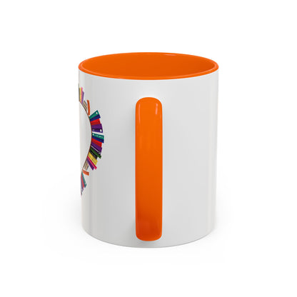 Mug Big Heart Made of Books Coffee Mug (11, 15oz)