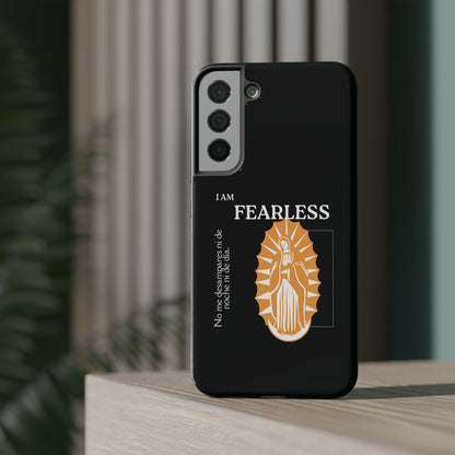 Fearless Impact-Resistant Phone Case, Protective Cover, Inspirational Gift, Unique Design, Motivational Cell Phone Case