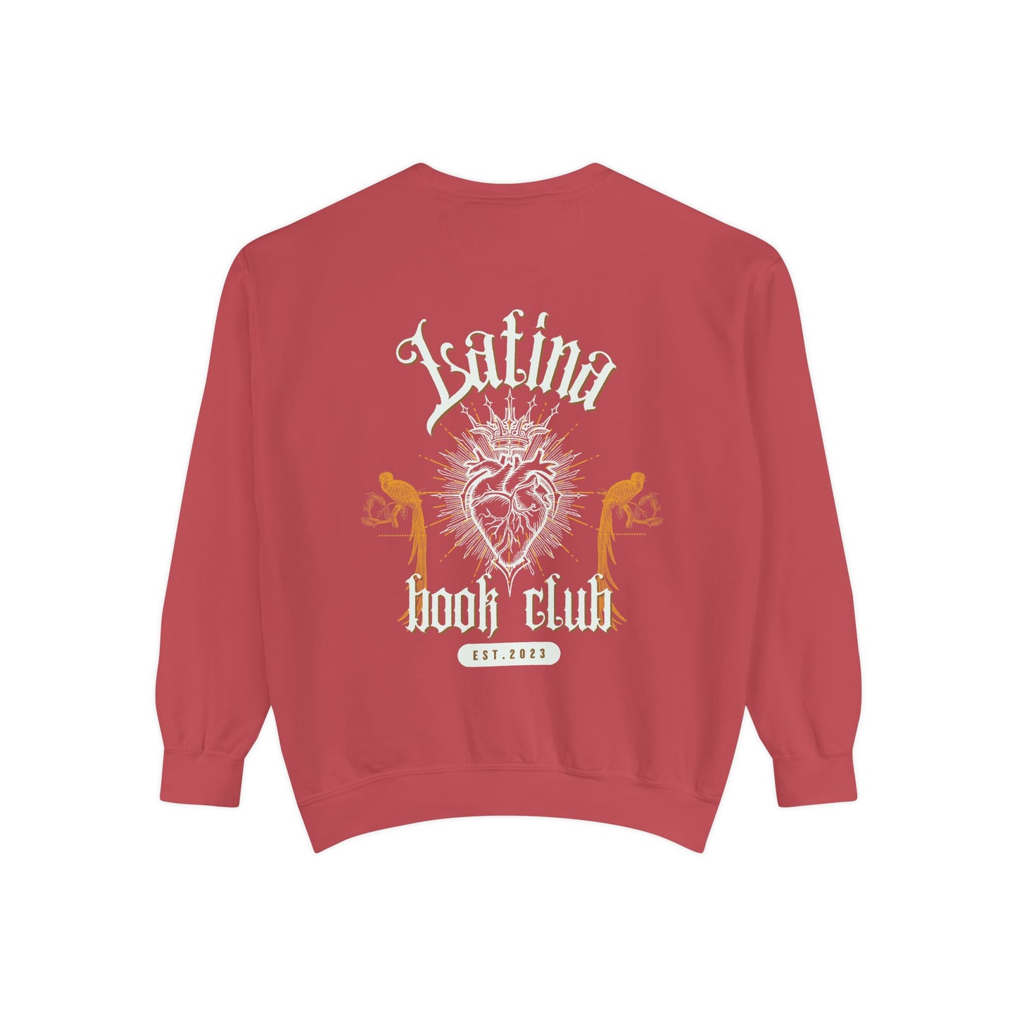 Latina Book Club Sweatshirt with Heart Anatomy Design