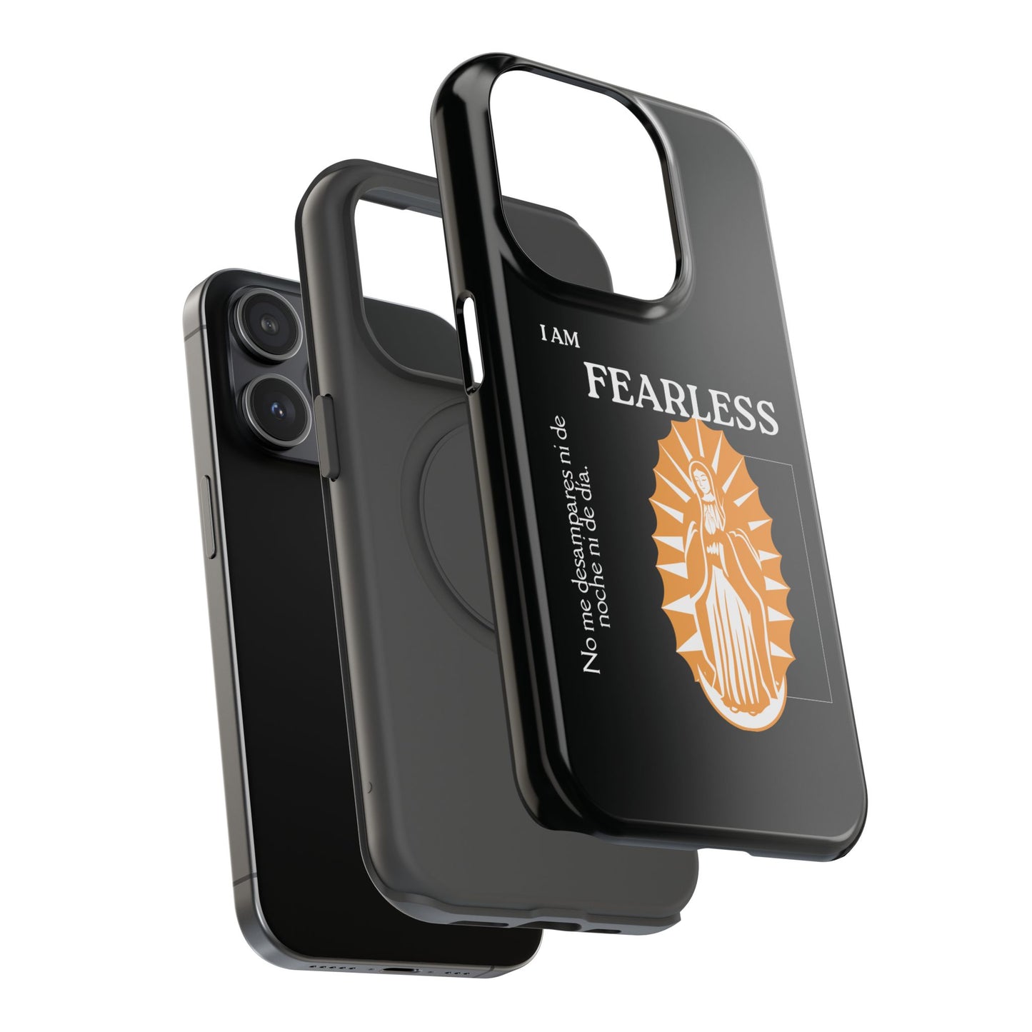 Fearless Impact-Resistant Phone Case, Protective Cover, Inspirational Gift, Unique Design, Motivational Cell Phone Case