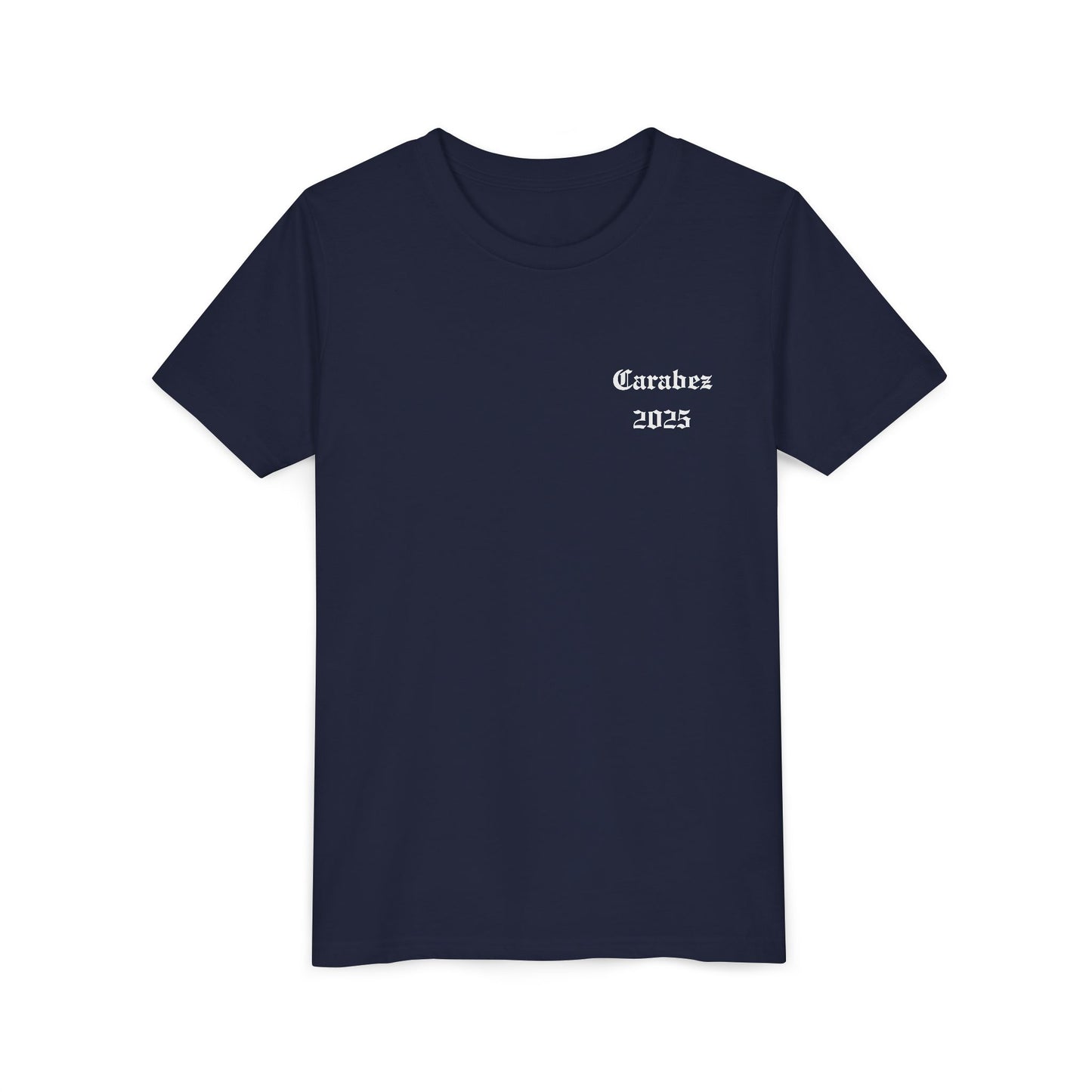 Carabez 2025 Youth Tee (white crest and letters)