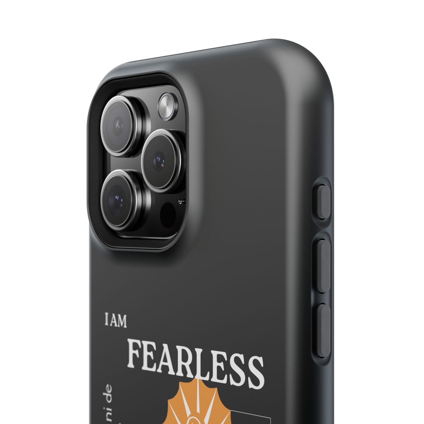 Fearless Impact-Resistant Phone Case, Protective Cover, Inspirational Gift, Unique Design, Motivational Cell Phone Case