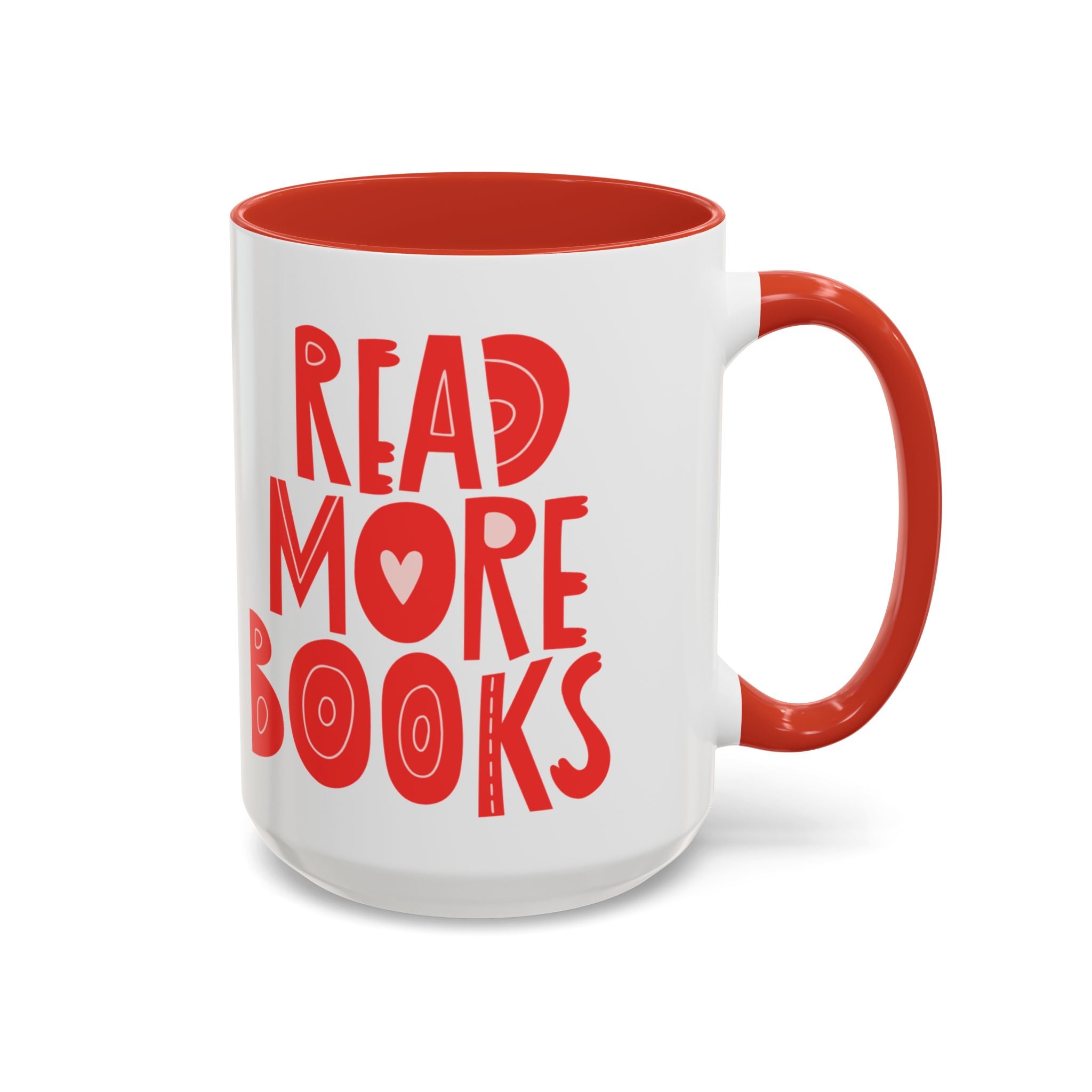 Mug with Heart Design for Book Lovers