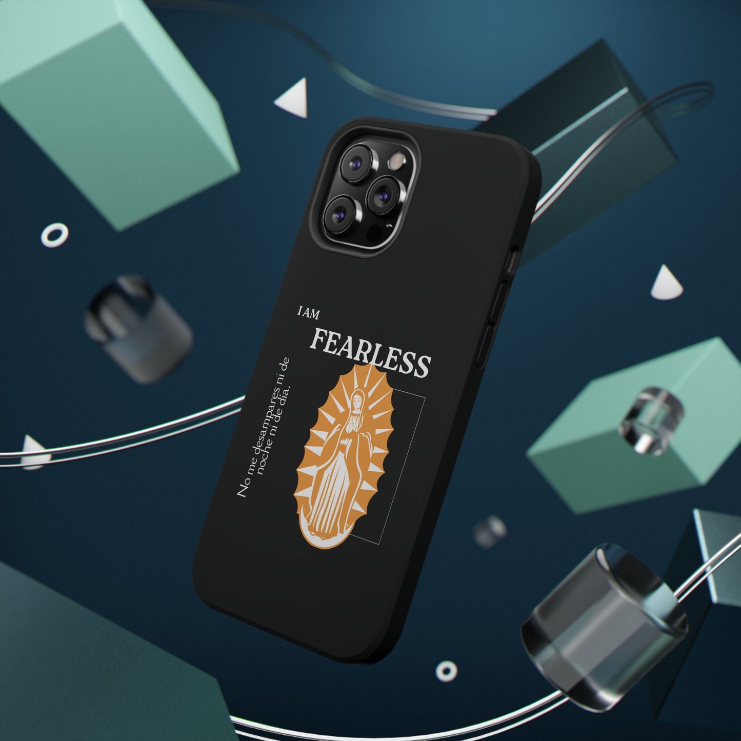 Fearless Impact-Resistant Phone Case, Protective Cover, Inspirational Gift, Unique Design, Motivational Cell Phone Case