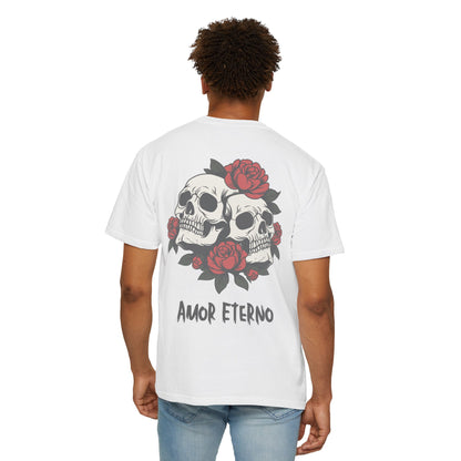 Skull and Roses Tshirt - Amor Eterno Design