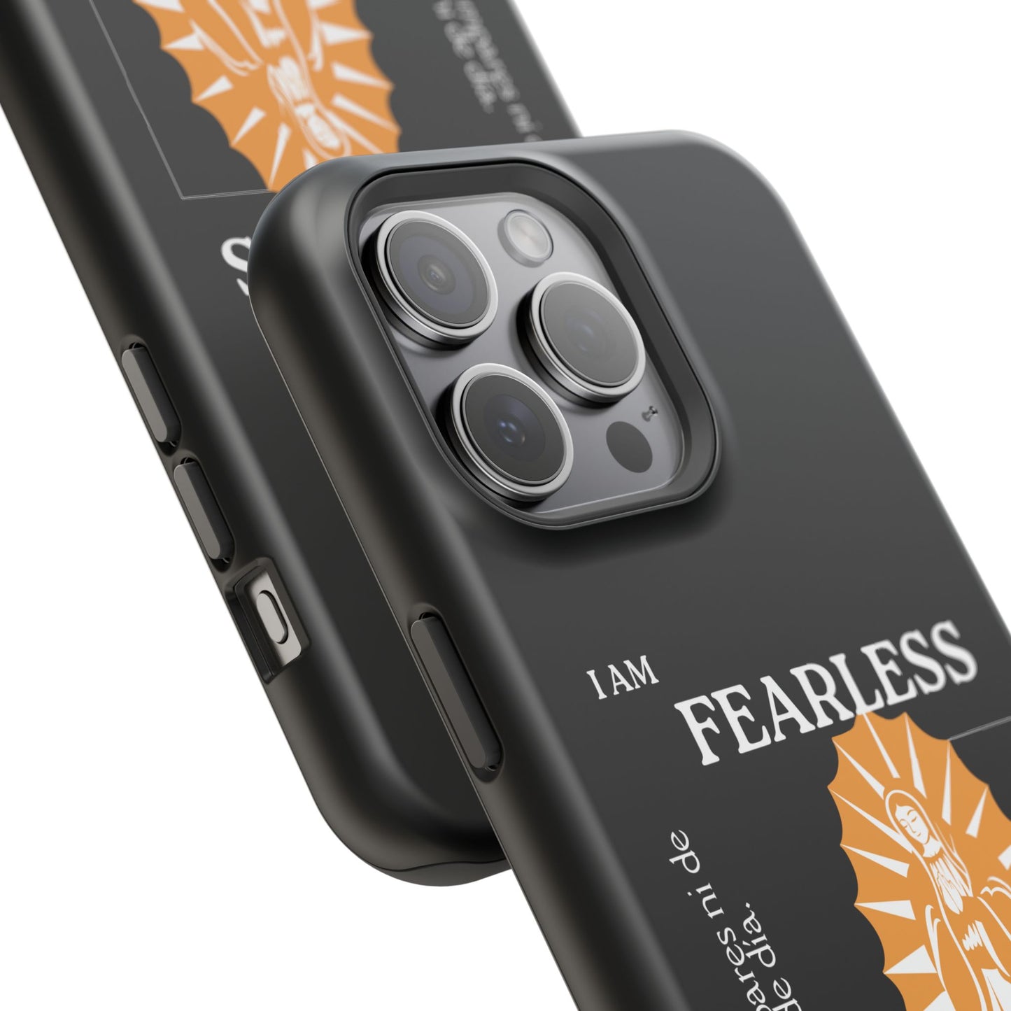 Fearless Impact-Resistant Phone Case, Protective Cover, Inspirational Gift, Unique Design, Motivational Cell Phone Case