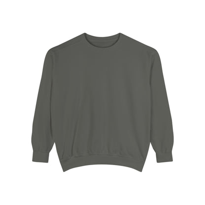 Bookish Latino Garment-Dyed Sweatshirt with Candles and Books Design