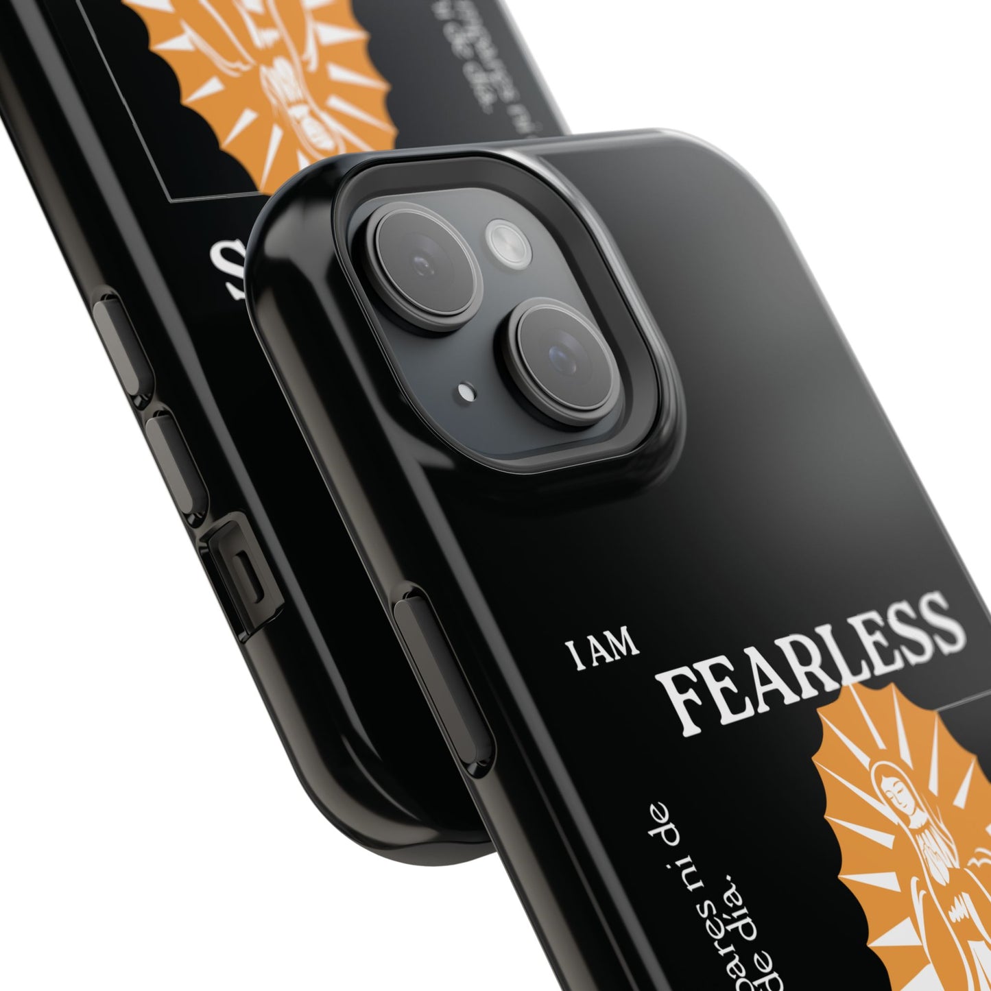 Fearless Impact-Resistant Phone Case, Protective Cover, Inspirational Gift, Unique Design, Motivational Cell Phone Case