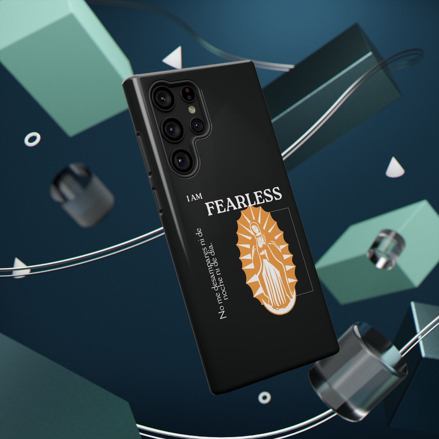 Fearless Impact-Resistant Phone Case, Protective Cover, Inspirational Gift, Unique Design, Motivational Cell Phone Case