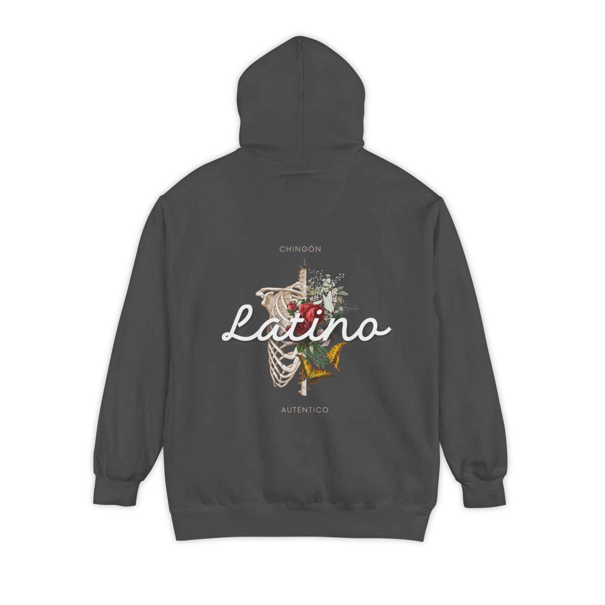 Autentico, Chingon Latino with Calavera Heart Unisex Hoodie