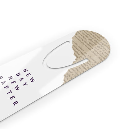 Bookmark - 'New Day New Chapter' Typography Design