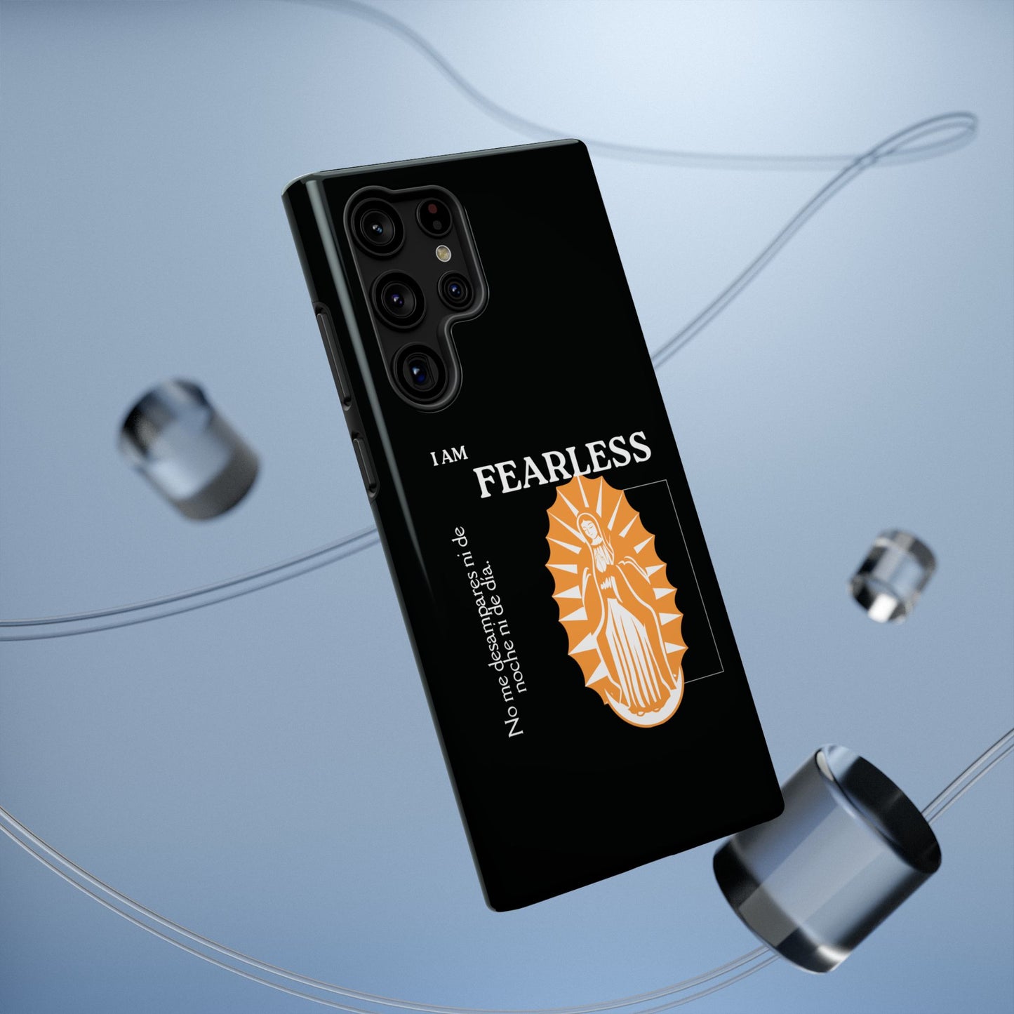 Fearless Impact-Resistant Phone Case, Protective Cover, Inspirational Gift, Unique Design, Motivational Cell Phone Case