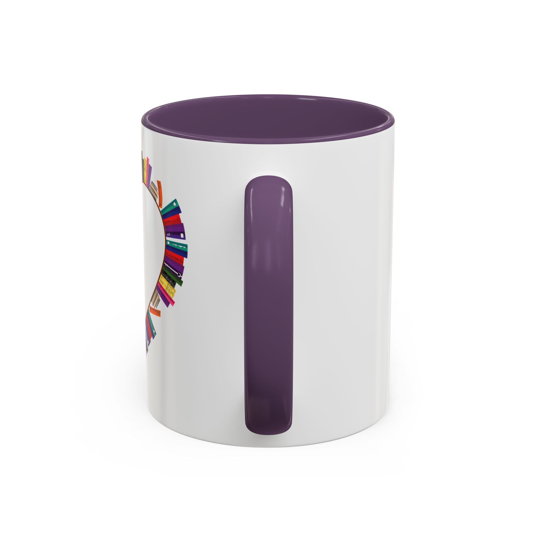 Mug Big Heart Made of Books Coffee Mug (11, 15oz)