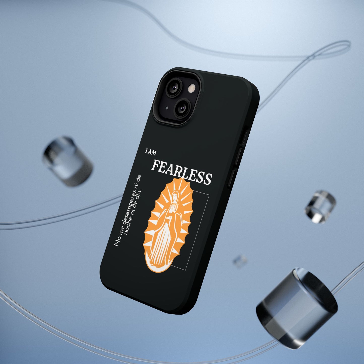 Fearless Impact-Resistant Phone Case, Protective Cover, Inspirational Gift, Unique Design, Motivational Cell Phone Case