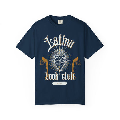 Latina Book Club T-shirt with Heart Anatomy Design