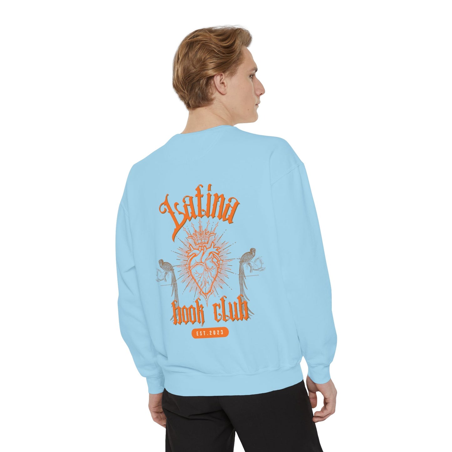 Latina Book Club Sweatshirt with Heart Anatomy Design