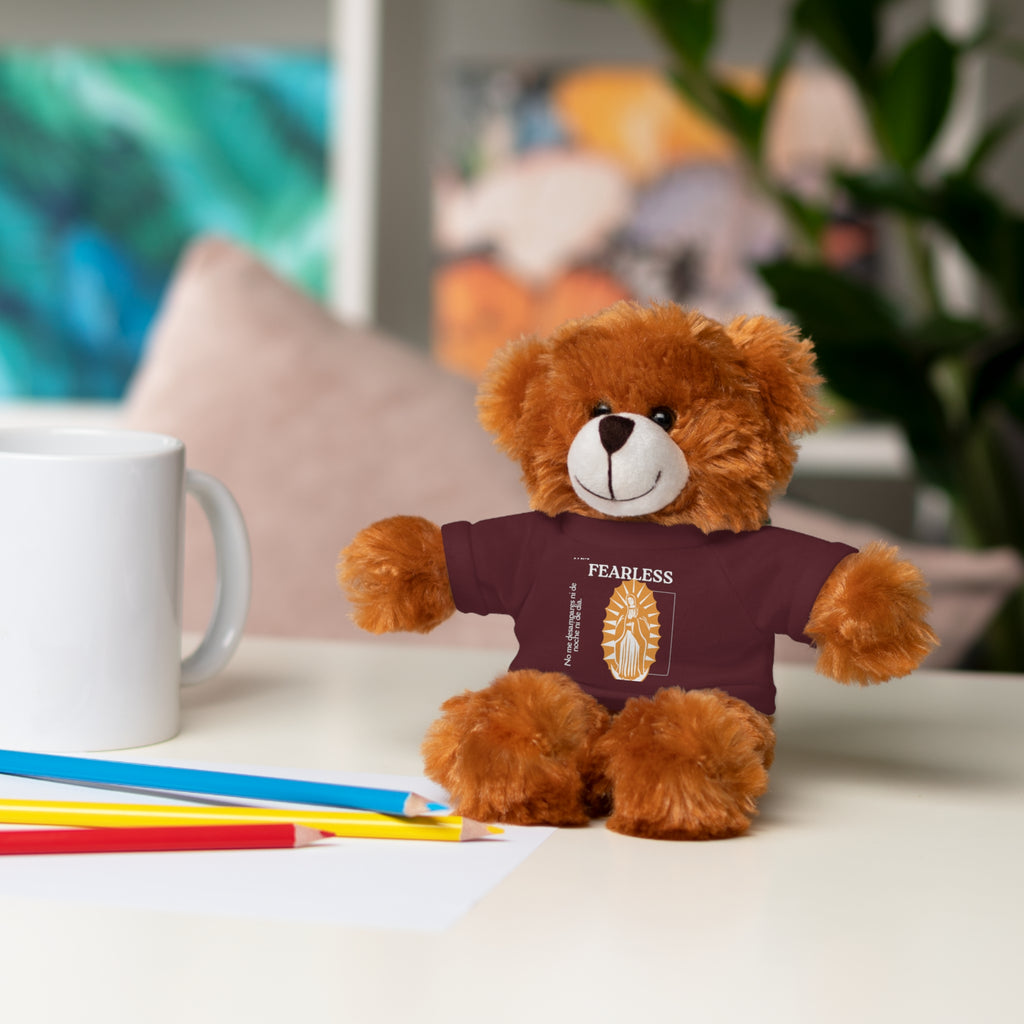 Adorable Stuffed Animal Tee Bear - Cute Gift for Kids, Baby Showers, Birthdays, Nursery Decor, Collectible Plush Toy