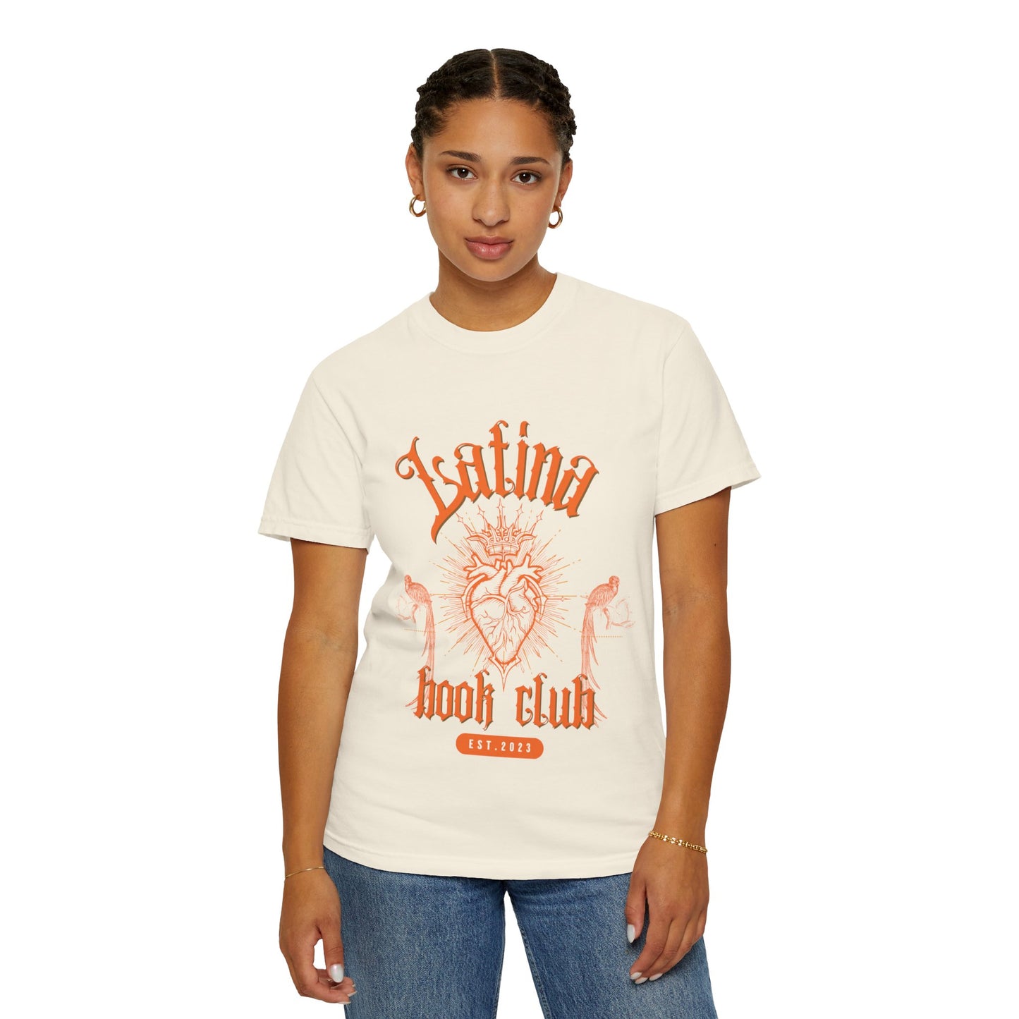 Latina Book Club T-shirt with Heart Anatomy Design