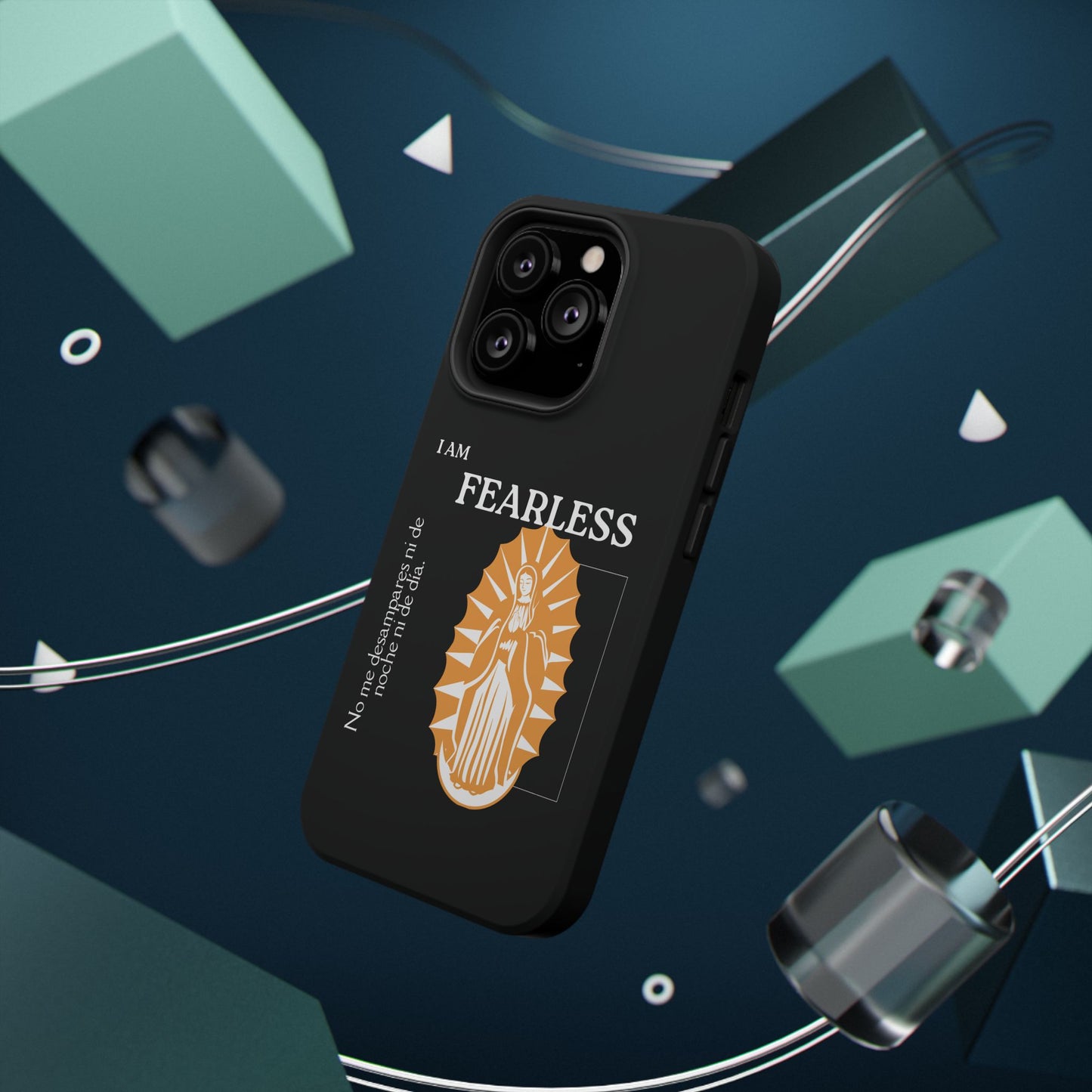 Fearless Impact-Resistant Phone Case, Protective Cover, Inspirational Gift, Unique Design, Motivational Cell Phone Case