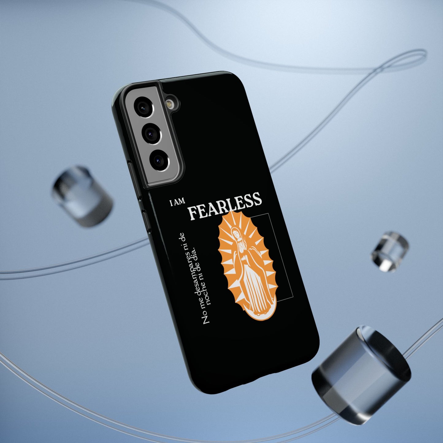 Fearless Impact-Resistant Phone Case, Protective Cover, Inspirational Gift, Unique Design, Motivational Cell Phone Case