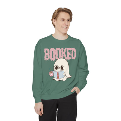 Booked Ghost with Coffee Sweatshirt