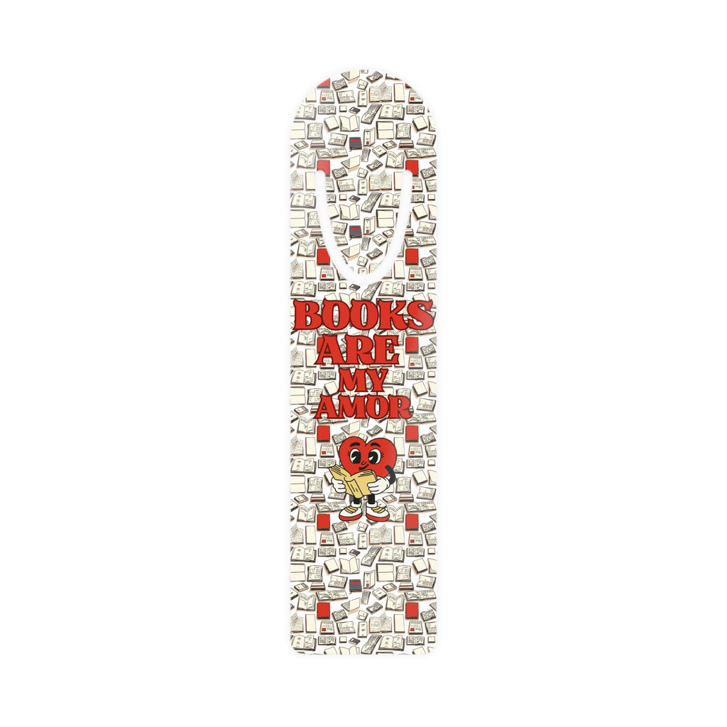 Bookmark - Books Are My Amor Reading Heart Design